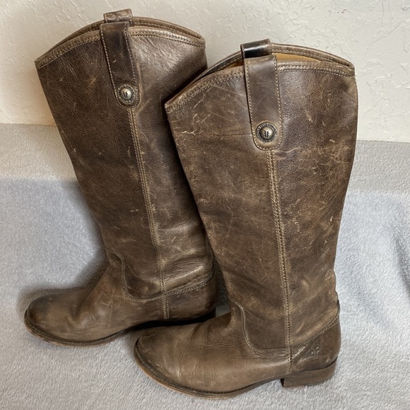 Frye Pull On Brown Boot Size 5 1/2 - Picture 4 of 11